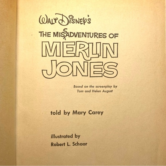 VINTAGE 1964 Walt Disney’s The Misadventures of Merlin Jones Hardcover Book - Picture 7 of 10